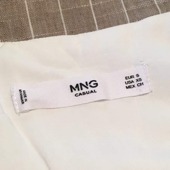 Beige Linen Blend Blazer - Picture 10 of 11